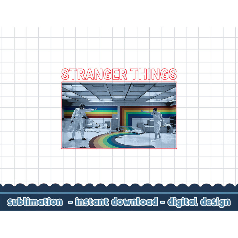Stranger Things 4 Eleven VS Henry Rainbow Room Battle png,digital print.jpg