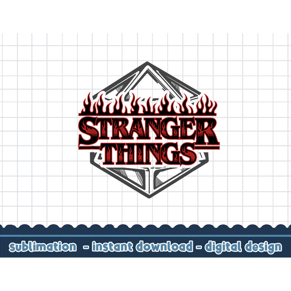 Stranger Things 4 Flames Text Logo Die png,digital print.jpg