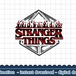 stranger things 4 flames text logo die png,digital print