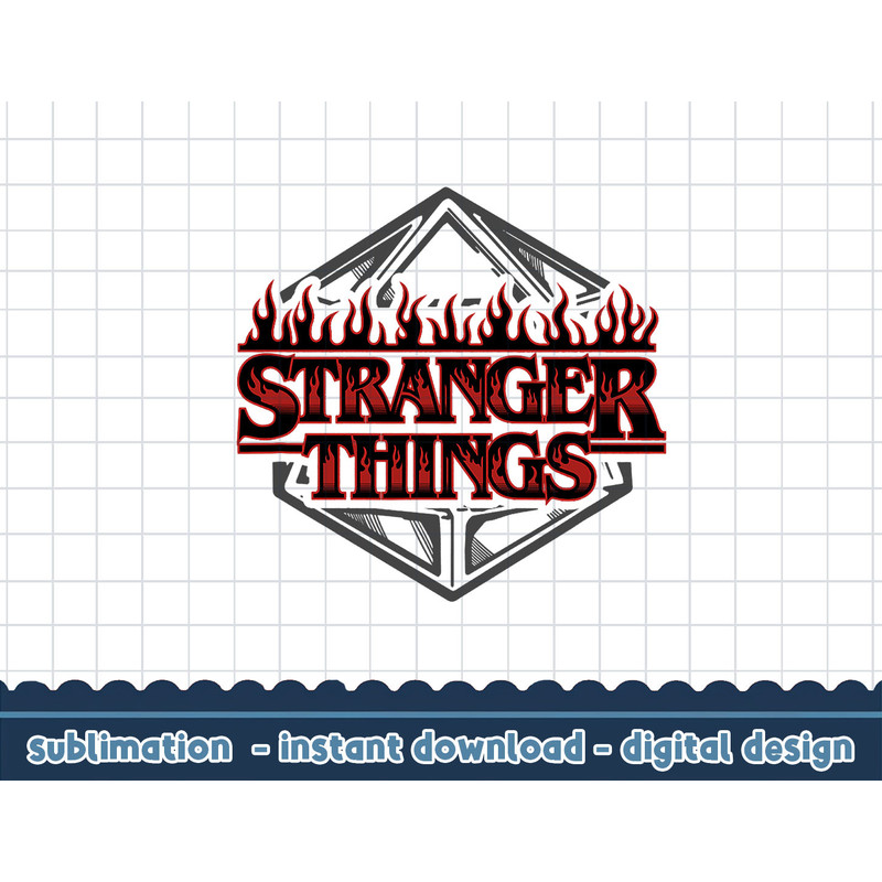 Stranger Things 4 Flames Text Logo Die png,digital print.jpg