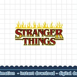 stranger things 4 flames text logo v2 png,digital print