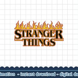 stranger things 4 flames text logo v3 png,digital print