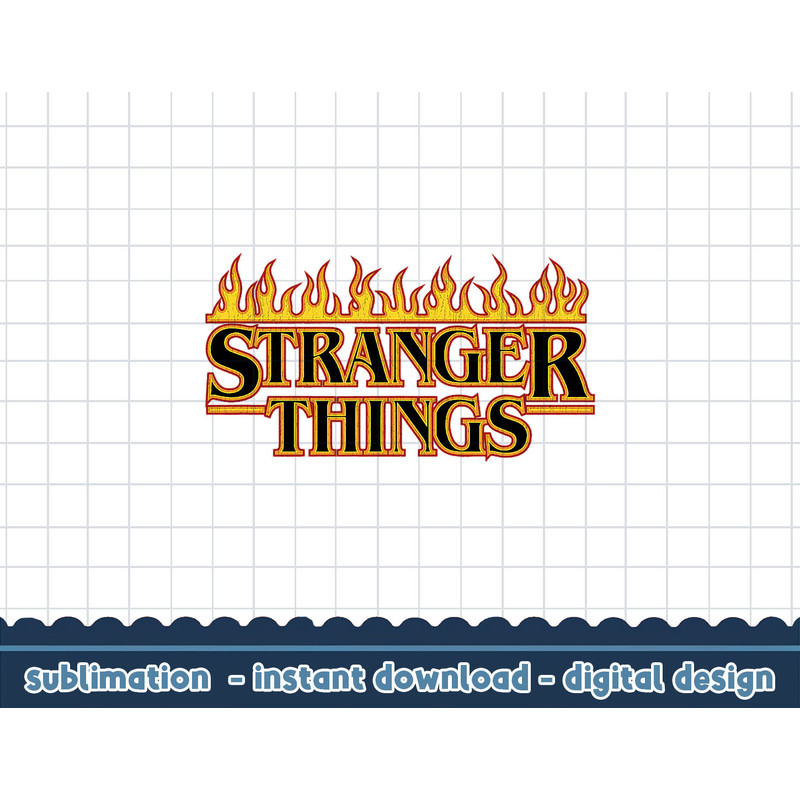 Stranger Things 4 Flames Text Logo V3 png,digital print.jpg
