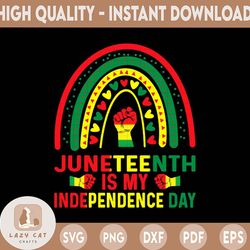 Juneteenth SVG, Juneteenth is My Independence Day Rainbow ,independence day,juneteenth shirt svg,juneteenth gift