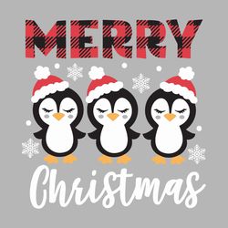 merry christmas svg, christmas penguin svg, girl christmas shirt, cute svg, buffalo plaid svg, silhouette svg fies