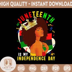 juneteenth 1865 png digital file, black woman png, afro woman, afro girl, juneteenth queen melanin african american