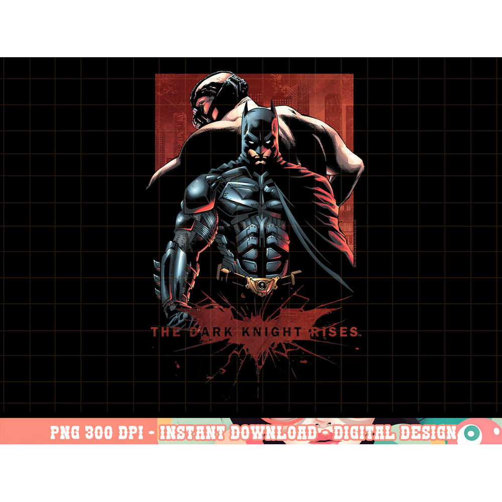 Batman Dark Knight Rises Batman & Bane T Shirt png, digital print,instant download.jpg