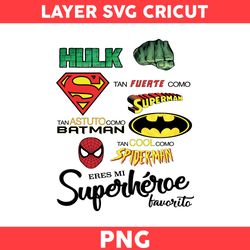 Papa Png, Iron Man Png, Hulk Png, Superman Png, Batman Png, Avenger Png, Father's Day Png - Digital File