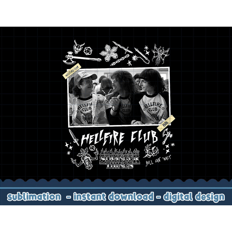 Stranger Things 4 Hellfire Club Yearbook Group Photo png,digital print.jpg