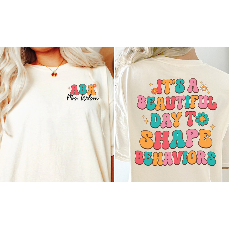 Behavior Analyst Shirt, ABA Personalized Sweatshirt, Behavior Technician Custom, Applied Behavior Analyst, ABA Assistant Shape Behavior, BRT - 1.jpg