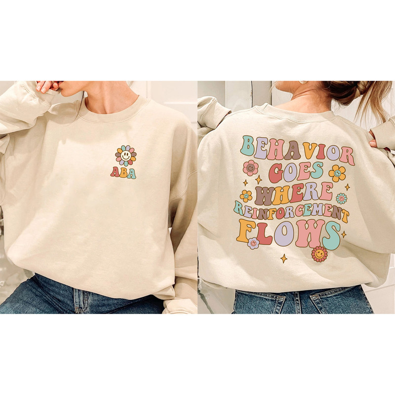 Behavior Analyst Shirt, ABA Sweatshirt, Behavior Technician Gift, ABA Appreciation, Applied Behavior Analyst, ABA Assistant Shape Behavior - 3.jpg