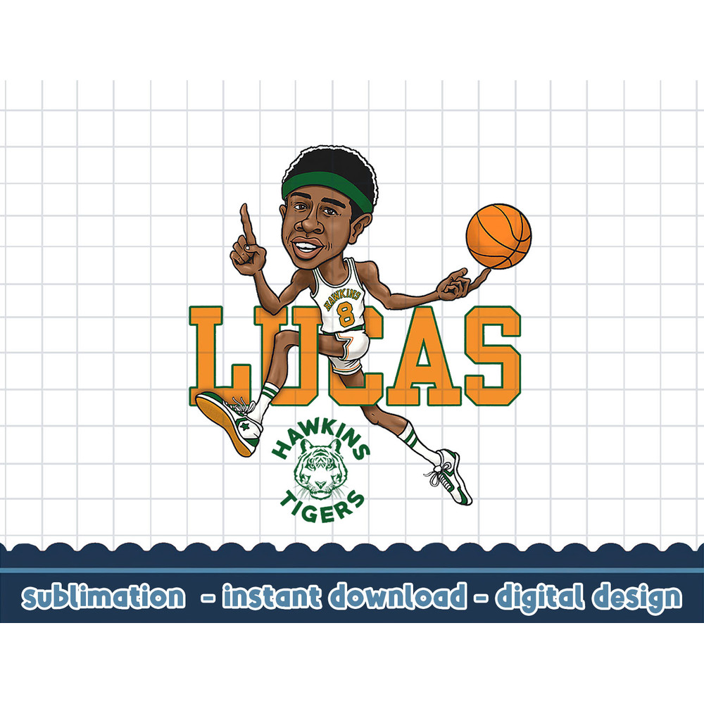 Stranger Things 4 Lucas Basketball Cartoon png,digital print.jpg