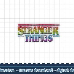 stranger things 4 rainbow pixel sparkles png,digital print