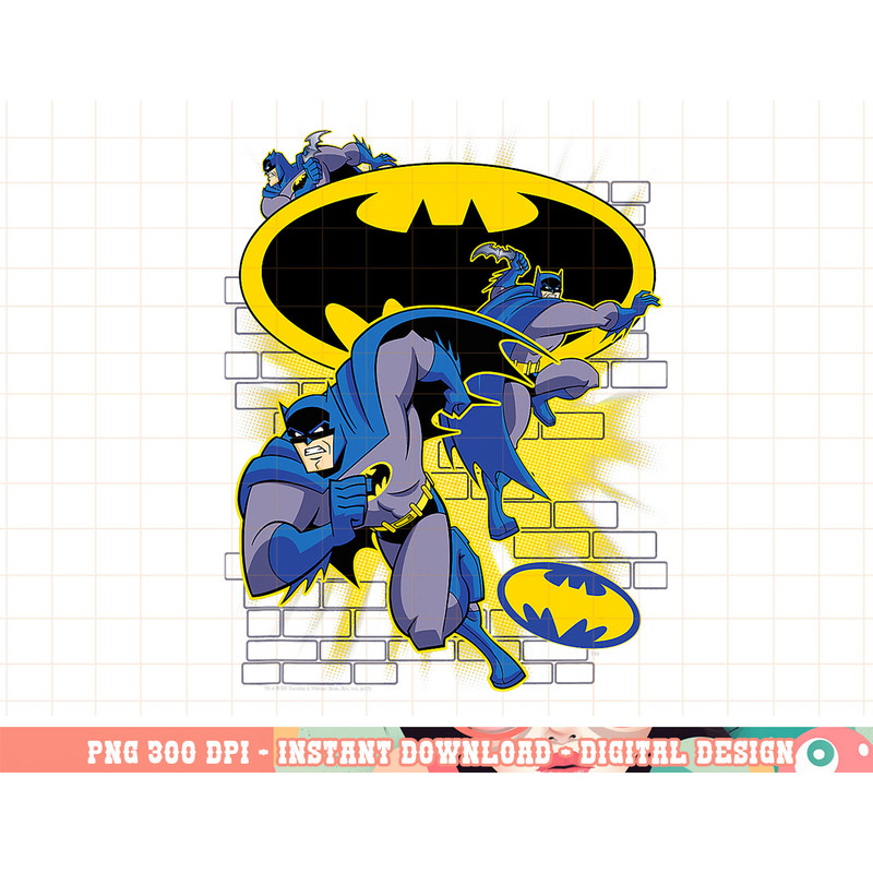 Batman The Brave and the Bold Action Collage png, digital print,instant download.jpg