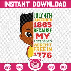 juneteenth svg, juneteenth 1865 because my ancestors weren't free in 1776 svg, black power svg, freedom day