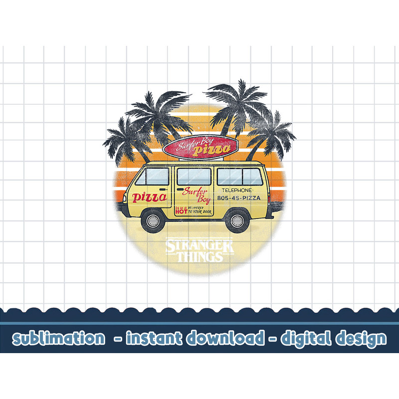 Stranger Things 4 Surfer Boy Pizza Van png,digital print.jpg