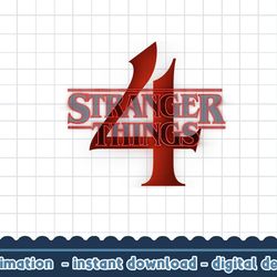 stranger things 4 title logo v1 png,digital print