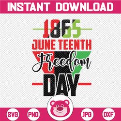 Juneteenth SVG, Freedom day Juneteenth svg, Clipart for Cricut/Silhouette, Black history svg, Since 1865 svg |