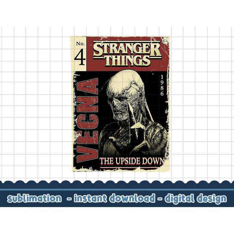 Stranger Things 4 Vecna Comic Book Cover png,digital print.jpg