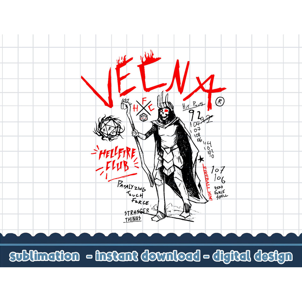 Stranger Things 4 Vecna Doodle Collage png,digital print.jpg