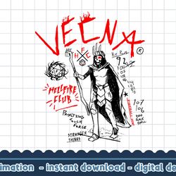 stranger things 4 vecna doodle collage png,digital print