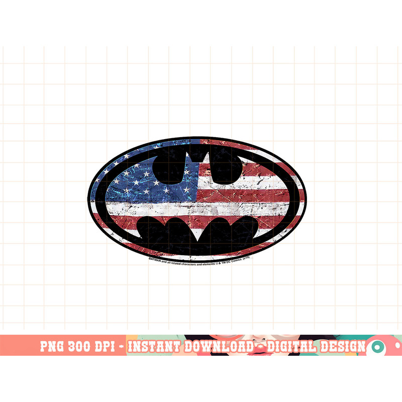 DC Comics Batman Old Glory American Flag Logo png, digital print,instant download.jpg