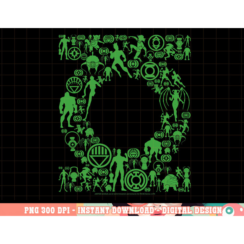 DC Comics Green Lantern Logo Icon Fill png, digital print,instant download.jpg