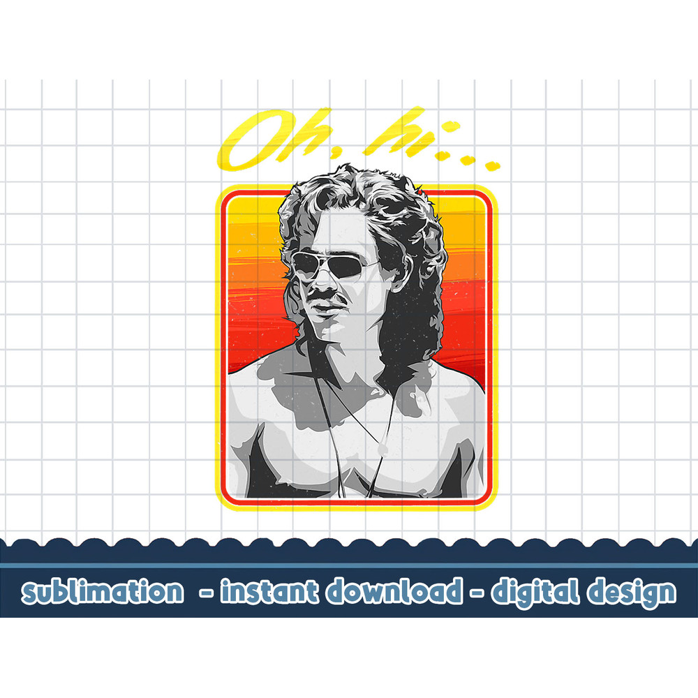 Stranger Things Billy Greyscale Oh Hi Boxed png,digital print.jpg