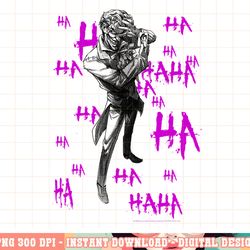 dc comics joker hahaha portrait png, digital print,instant download