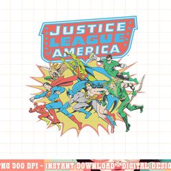 dc comics justice league of america hero run png, digital print,instant download