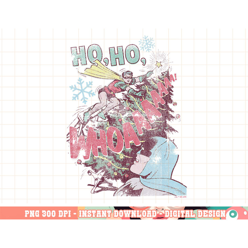 DC Comics Justice League Retro Batman And Robin Christmas png, digital print,instant download.jpg