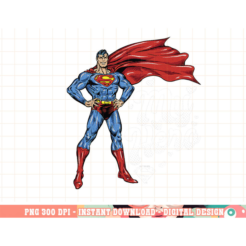 DC Comics Superman My Hero Portrait png, digital print,instant download.jpg