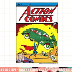 dc comics superman no.1 comic cover png, digital print,instant download