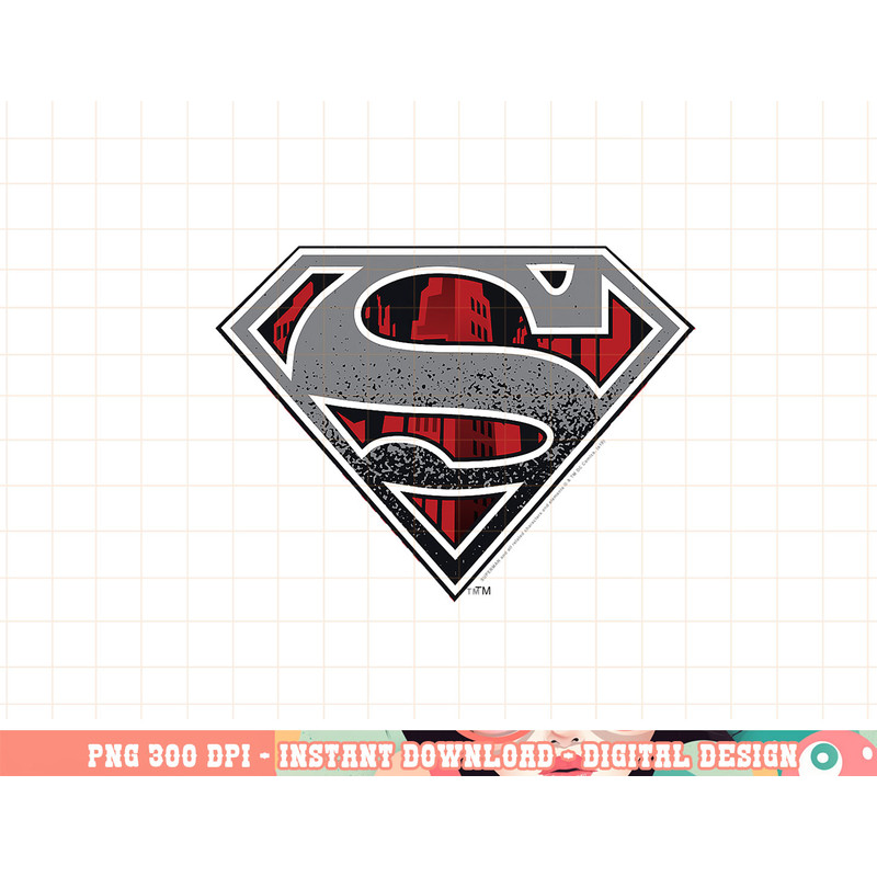 DC Comics Superman Skyline Chest Logo png, digital print,instant download.jpg