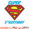 DC Comics Superman Super 5th Birthday Logo png, digital print,instant download.jpg