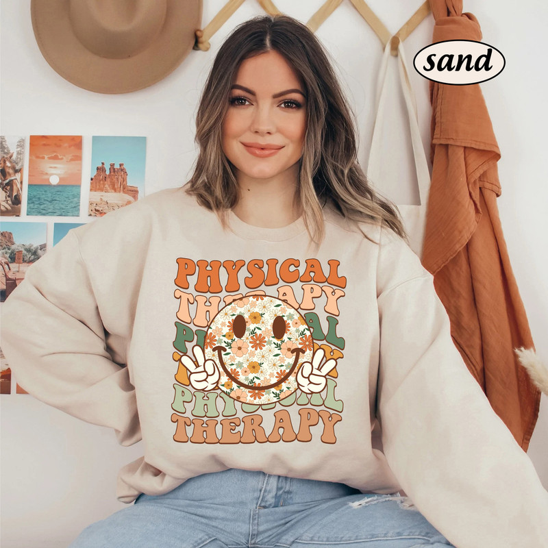 Physical Therapist Shirt, PT Shirt, Physical Therapist Smile Face, Physical Therapy Sweatshirt, Physical Therapist Assistant, DPT PTA Shirt - 2.jpg