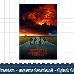 stranger things demogorgon cloud poster png,digital print