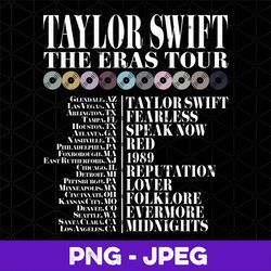 the eras tour vintage 2 side png 03, taylor's version png, the eras tour 2023 png, taylor retro concert png,