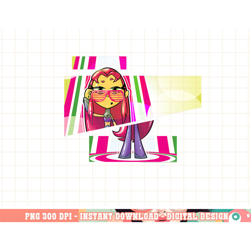 DC Comics Teen Titans Go Starfire Cut Panels png, digital print,instant download.jpg