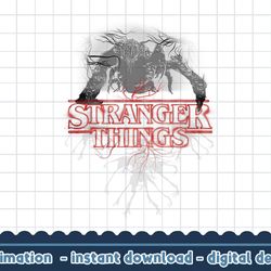 stranger things demogorgon glow logo png,digital print