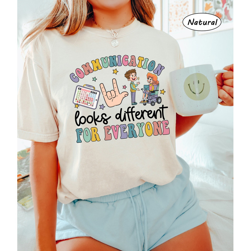 Speech Pathologist Shirt, SLP Communication Looks Different, SLPA, Speech Therapy, Speech Therapist, Speech Language Therapist Sweatshirt - 1.jpg