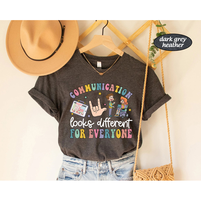 Speech Pathologist Shirt, SLP Communication Looks Different, SLPA, Speech Therapy, Speech Therapist, Speech Language Therapist Sweatshirt - 3.jpg