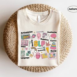 speech pathologist shirt, slp communication looks different, slpa, speech therapy, speech therapist, speech language the