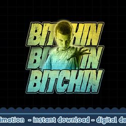stranger things eleven bitchin green gradient stack png,digital print