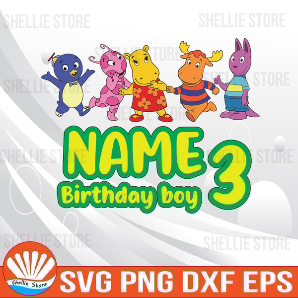 Backyardigans Family Svg, Personalized Backyardigans Family - Inspire ...