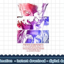 stranger things eleven stare down through the seasons png,digital print
