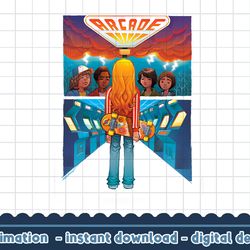 stranger things fan art arcade group comic poster png,digital print