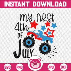My first 4th of July svg, independence day svg, fourth of july svg, usa svg, america svg,4th of july png eps dxf jpg