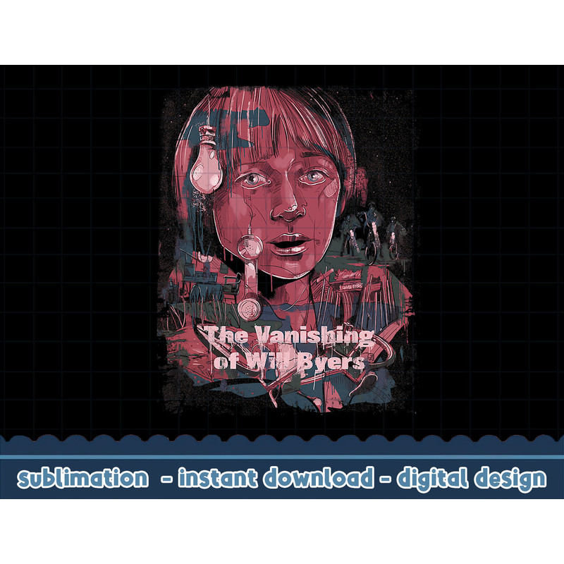 Stranger Things Fan Art The Vanishing Of Will Byers Poster png,digital print.jpg