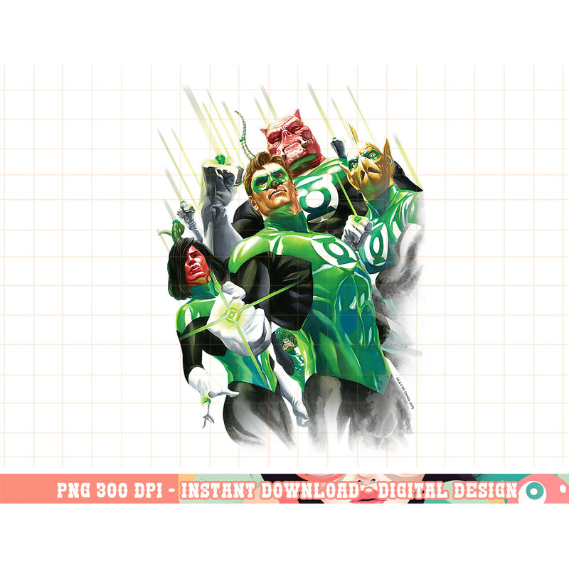 Green Lantern Power of the Rings png, digital print,instant download.jpg